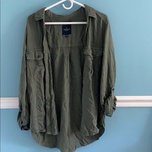 American Eagle boyfriend fit button up